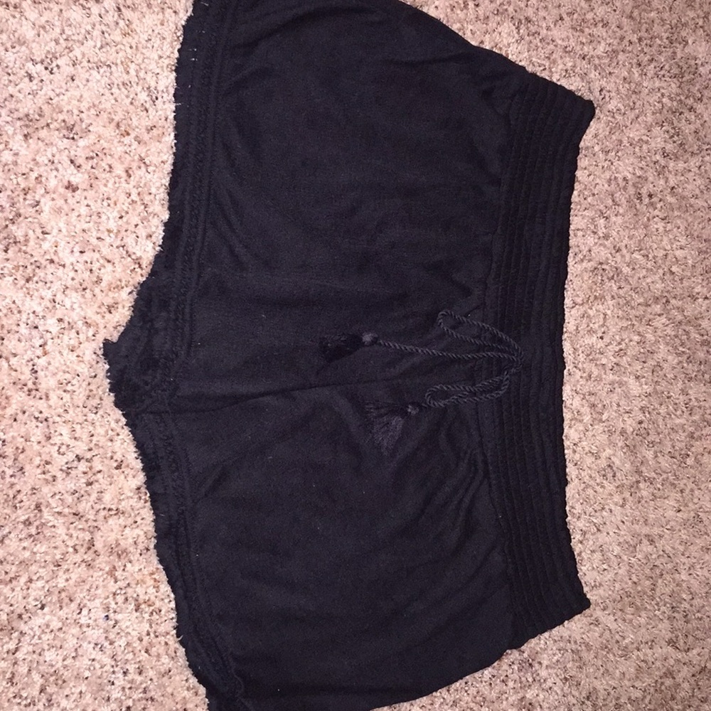 Black soft shorts